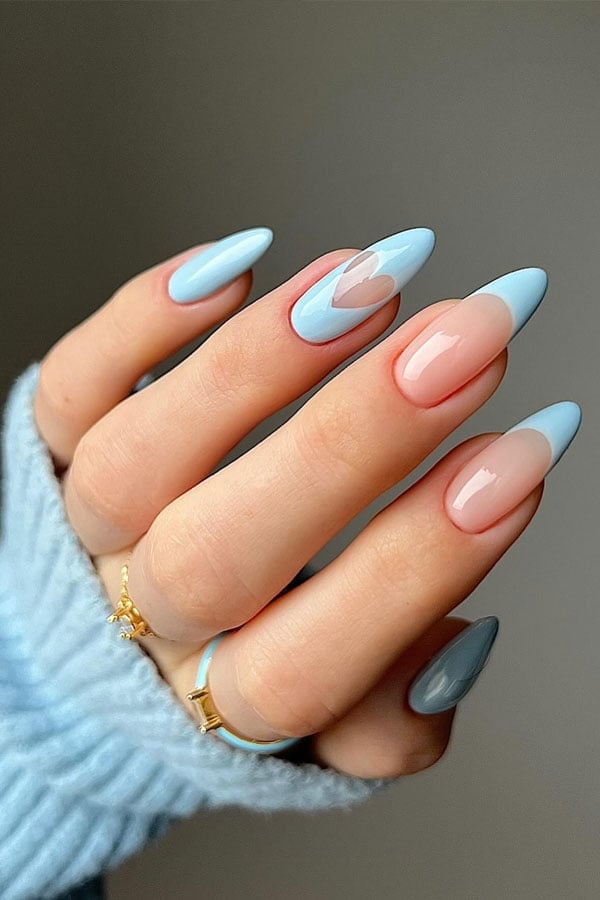 Top 18 Baby Blue Nails for a Chic and Elegant Style | Fab Mood