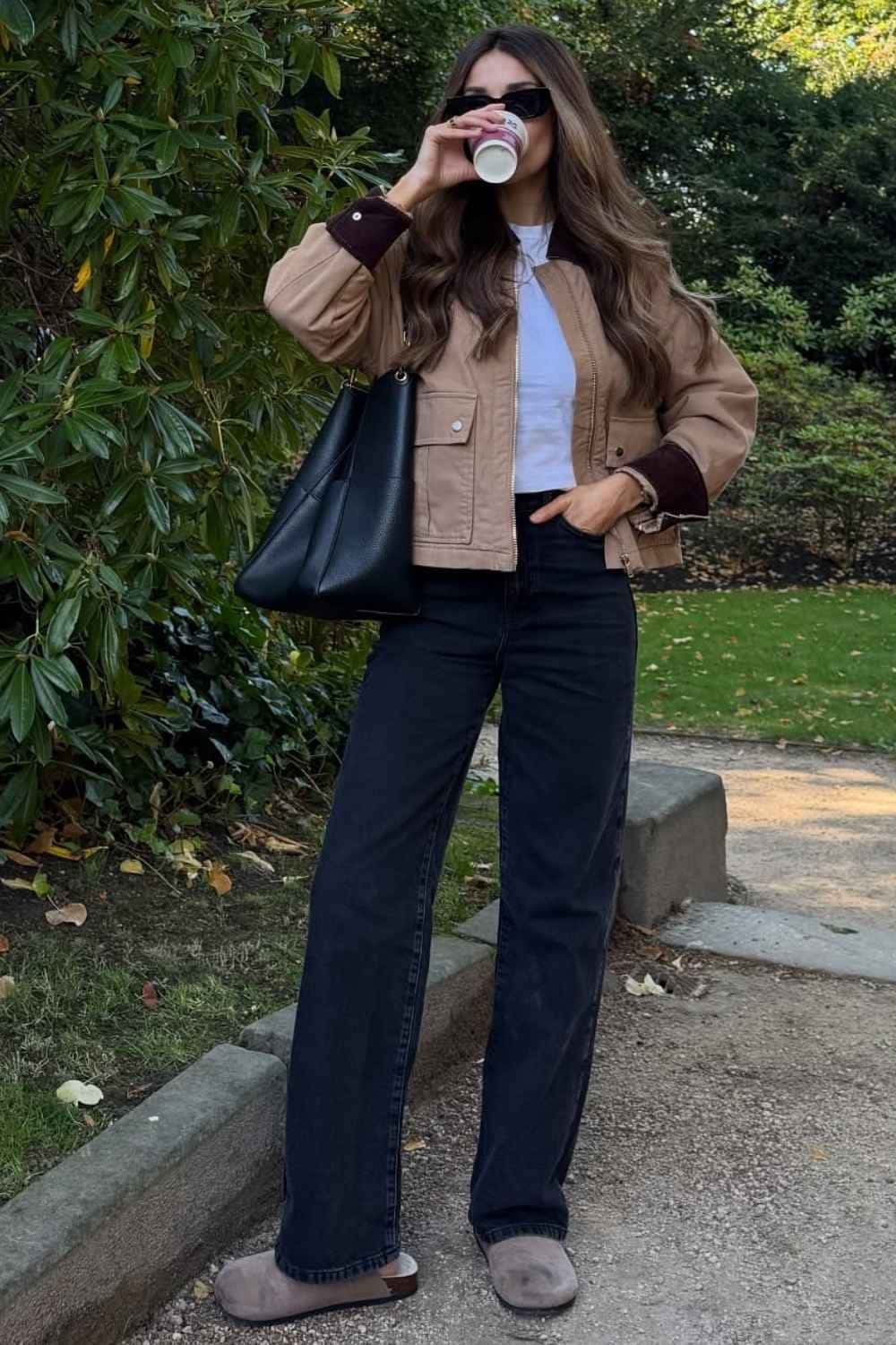 Oversized Brown Barn Jacket with Utility Pockets Oversized Brown Barn Jacket with Utility Pockets — Trendy Barn Jacket Outfit