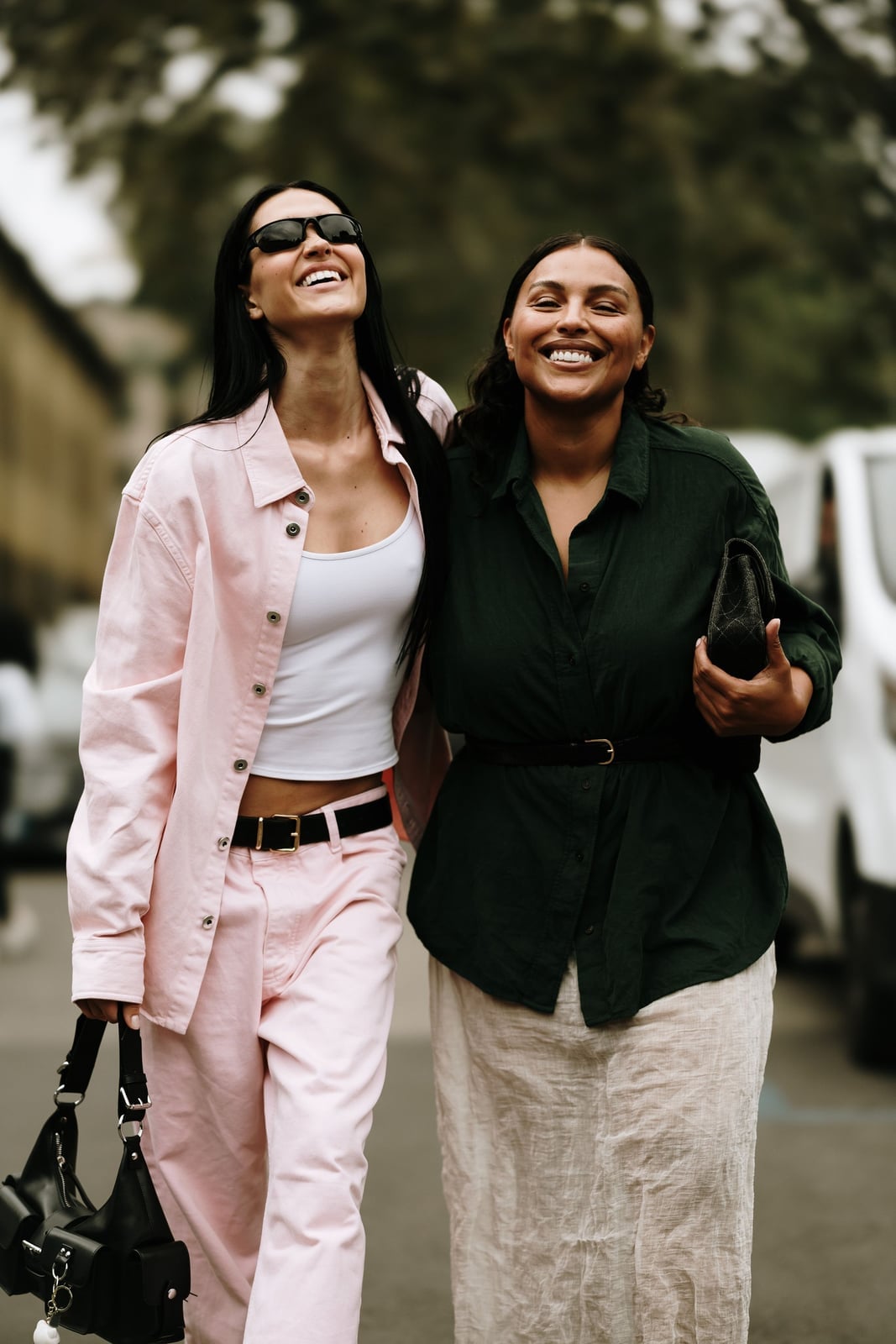 Pinstripe Blazer with Crew Neck Top and Wide Jeans Pinstripe Blazer with Crew Neck Top and Wide Jeans — Trendy Basic Outfits
