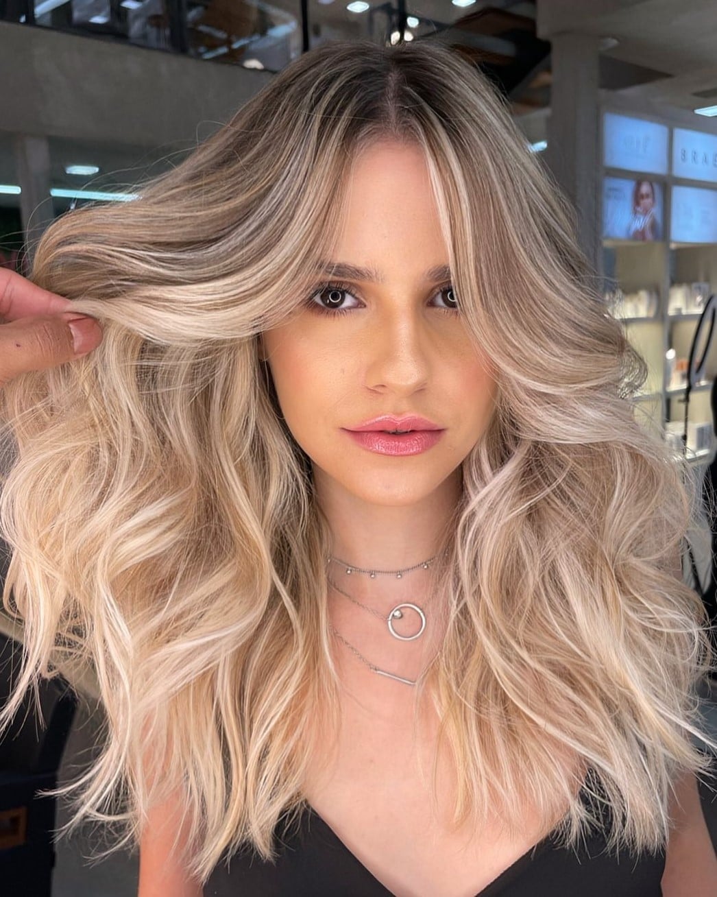 Long Layers With Dimensional Blonde Balayage Long Layers With Dimensional Blonde Balayage — Trendy Blonde Balayage