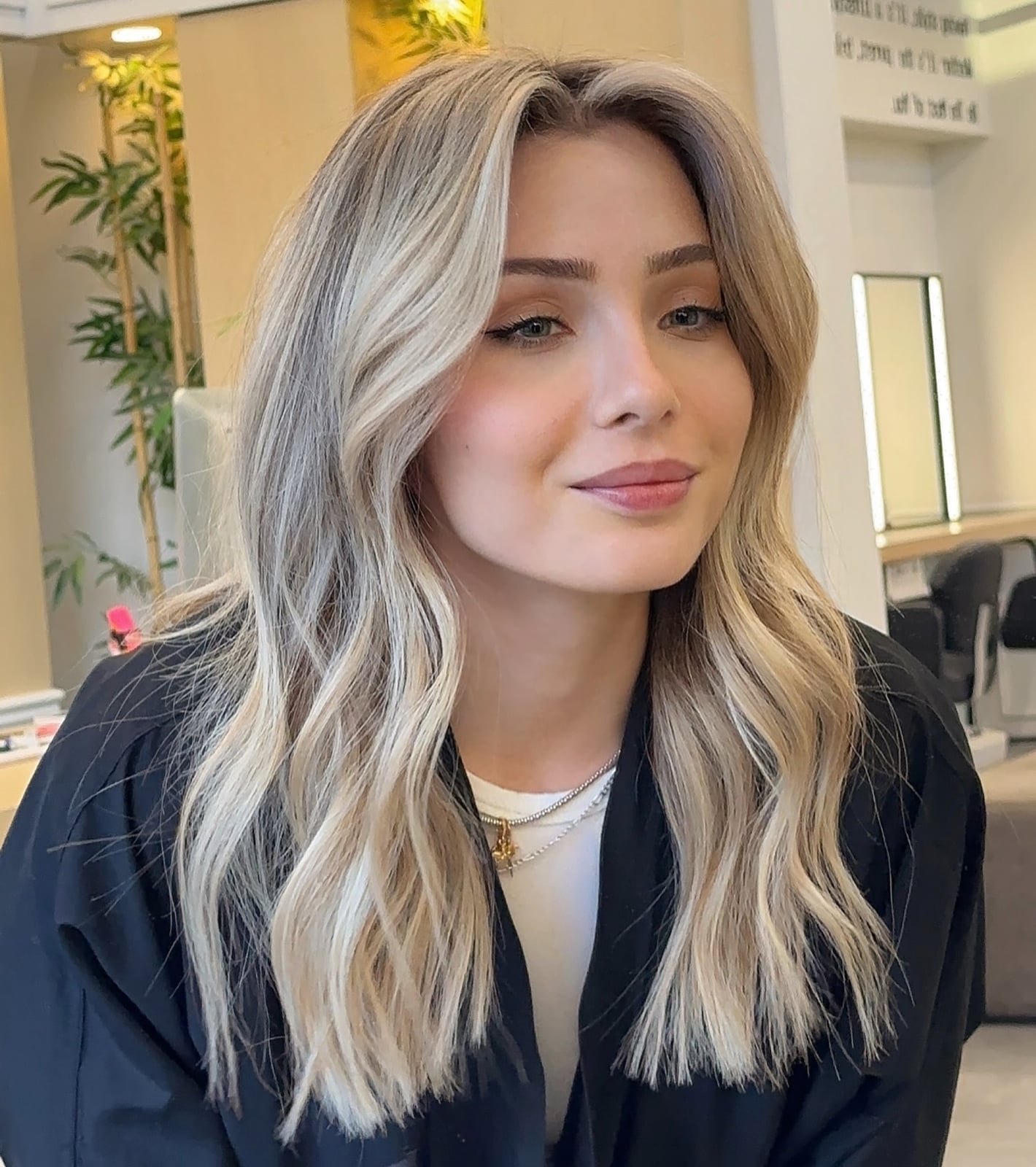 Shoulder Length With Face-Framing Highlights Shoulder Length With Face-Framing Highlights — Trendy Blonde Balayage