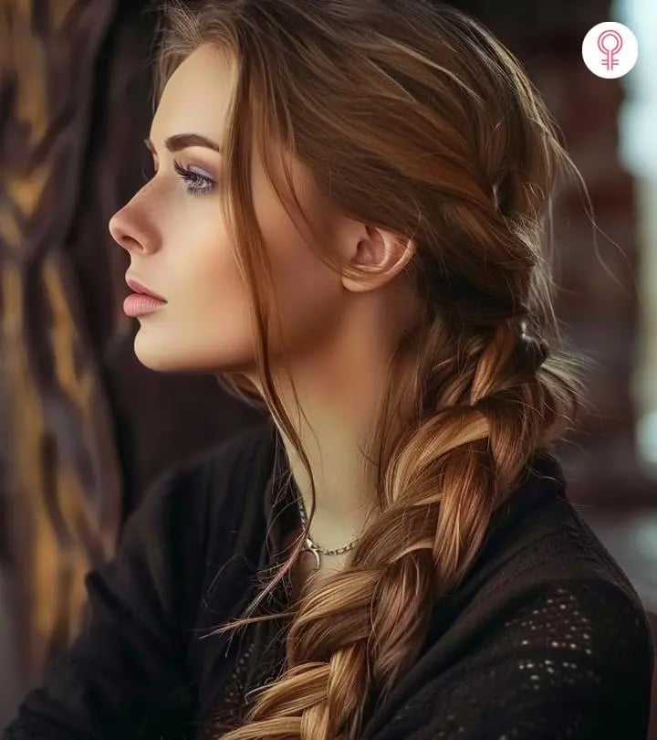 Thick Brown Braid With Side Sweep — Trendy Braids Wig