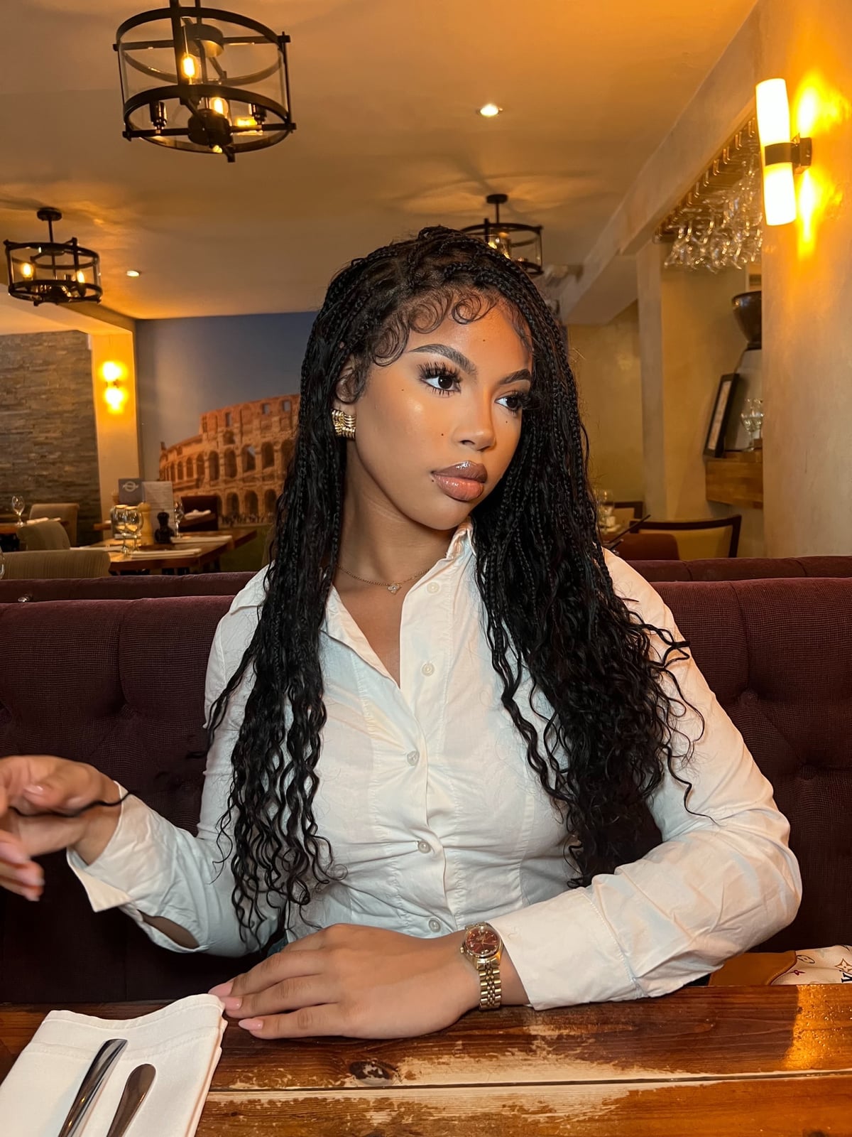 Micro Braids With Defined Baby Hairs — Trendy Braids Wig