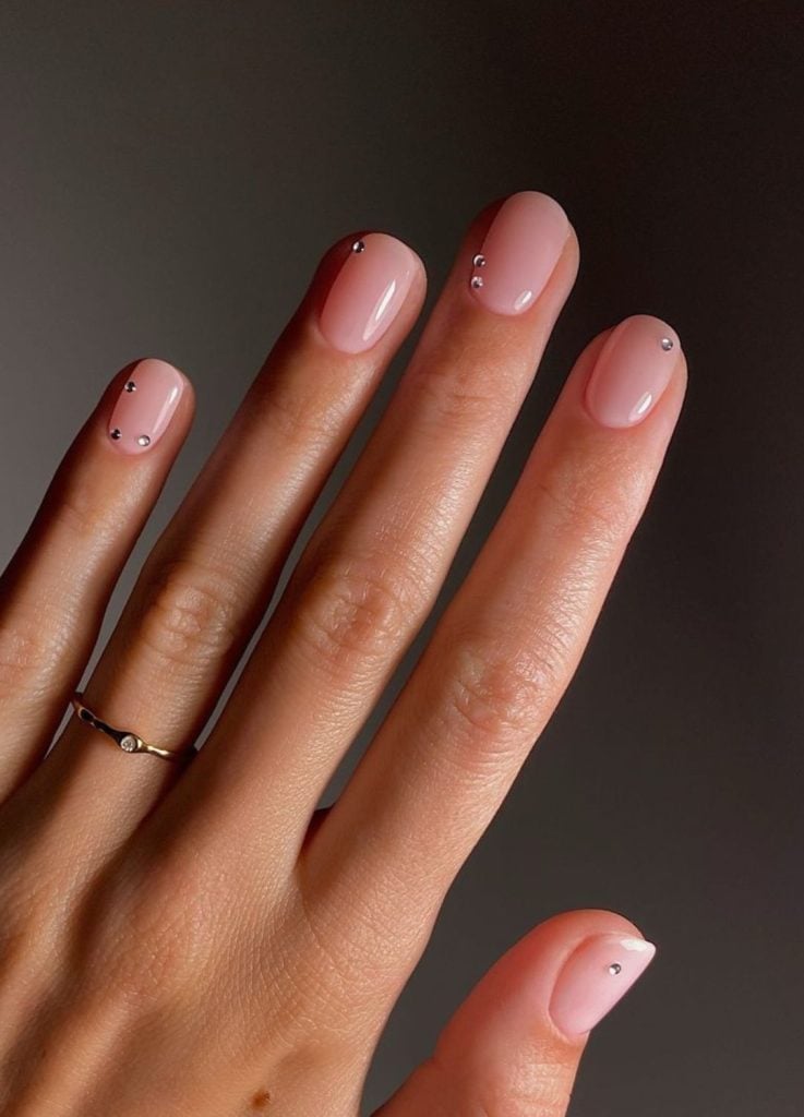 Long Almond French Lace Nails Long Almond French Lace Nails — Trendy Bridesmaid Nails