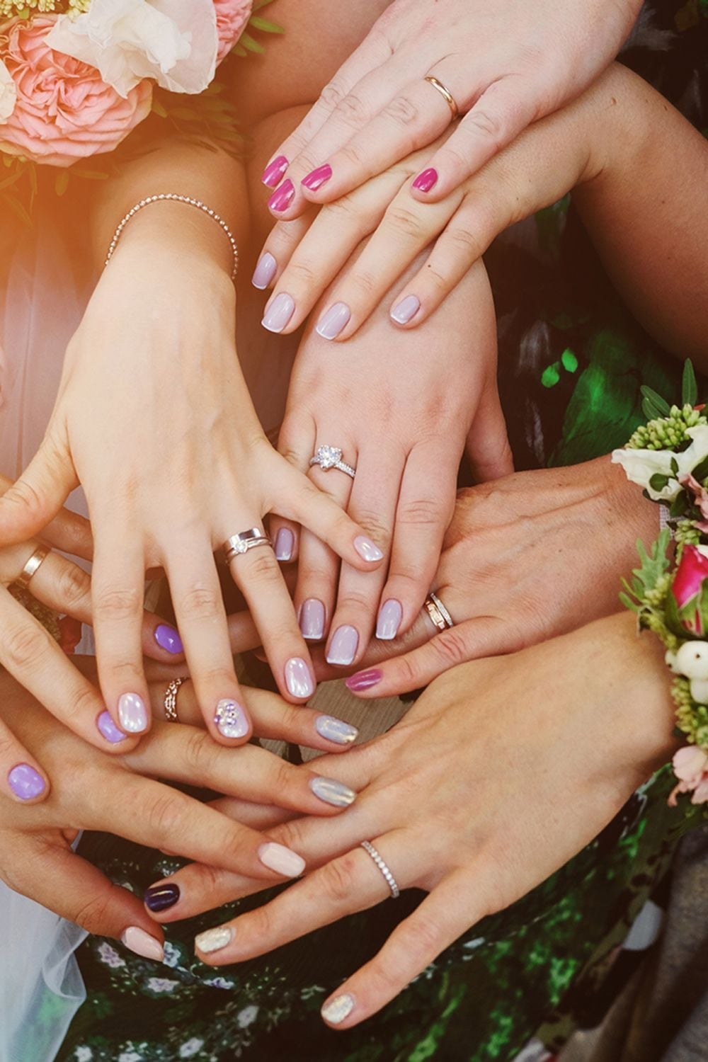 Wedding Nail Color Variety Wedding Nail Color Variety — Trendy Bridesmaid Nails