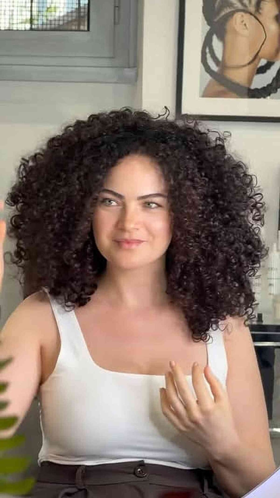 Collarbone Layers With Natural Texture — Trendy Brown Curly Hair