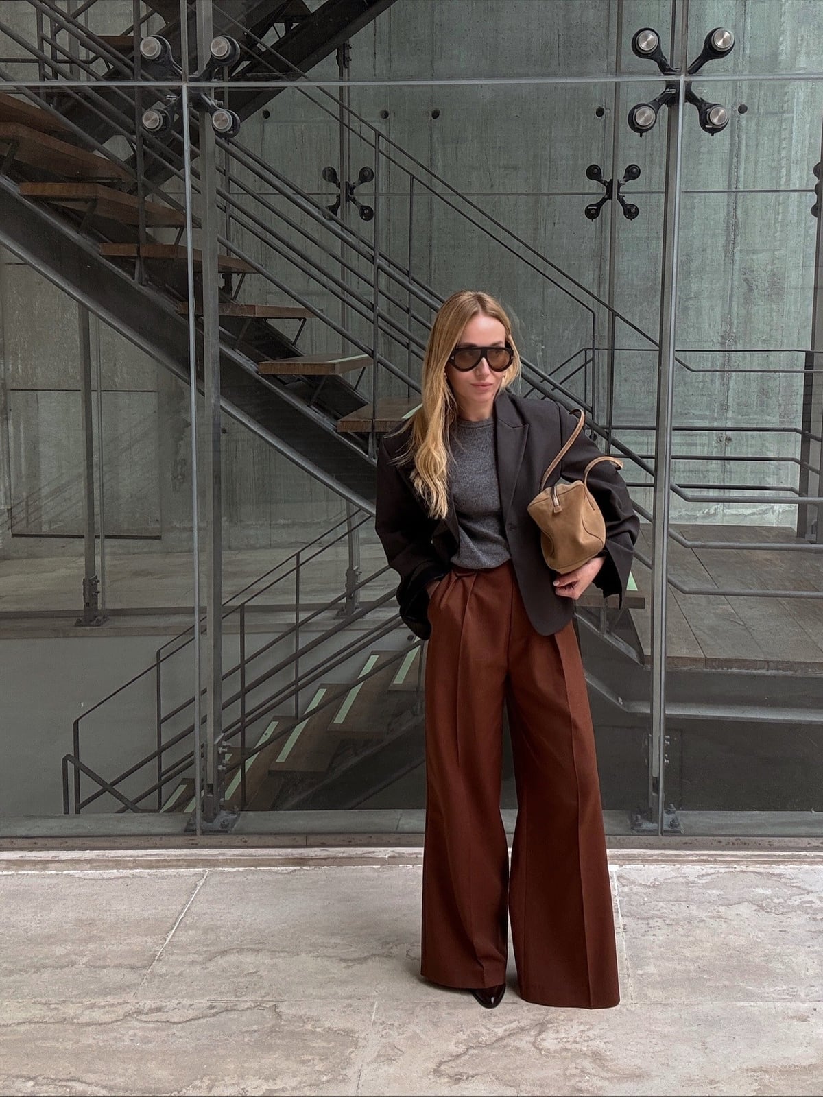 Brown Trousers Chic Everyday Wear Trendy Brown Trousers Outfit