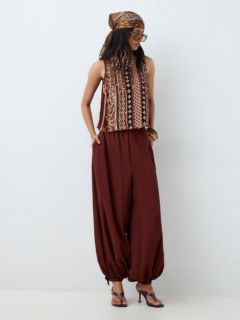 Balloon Trousers Casual Stylish Balloon Trousers Casual Stylish — Trendy Brown Trousers Outfit