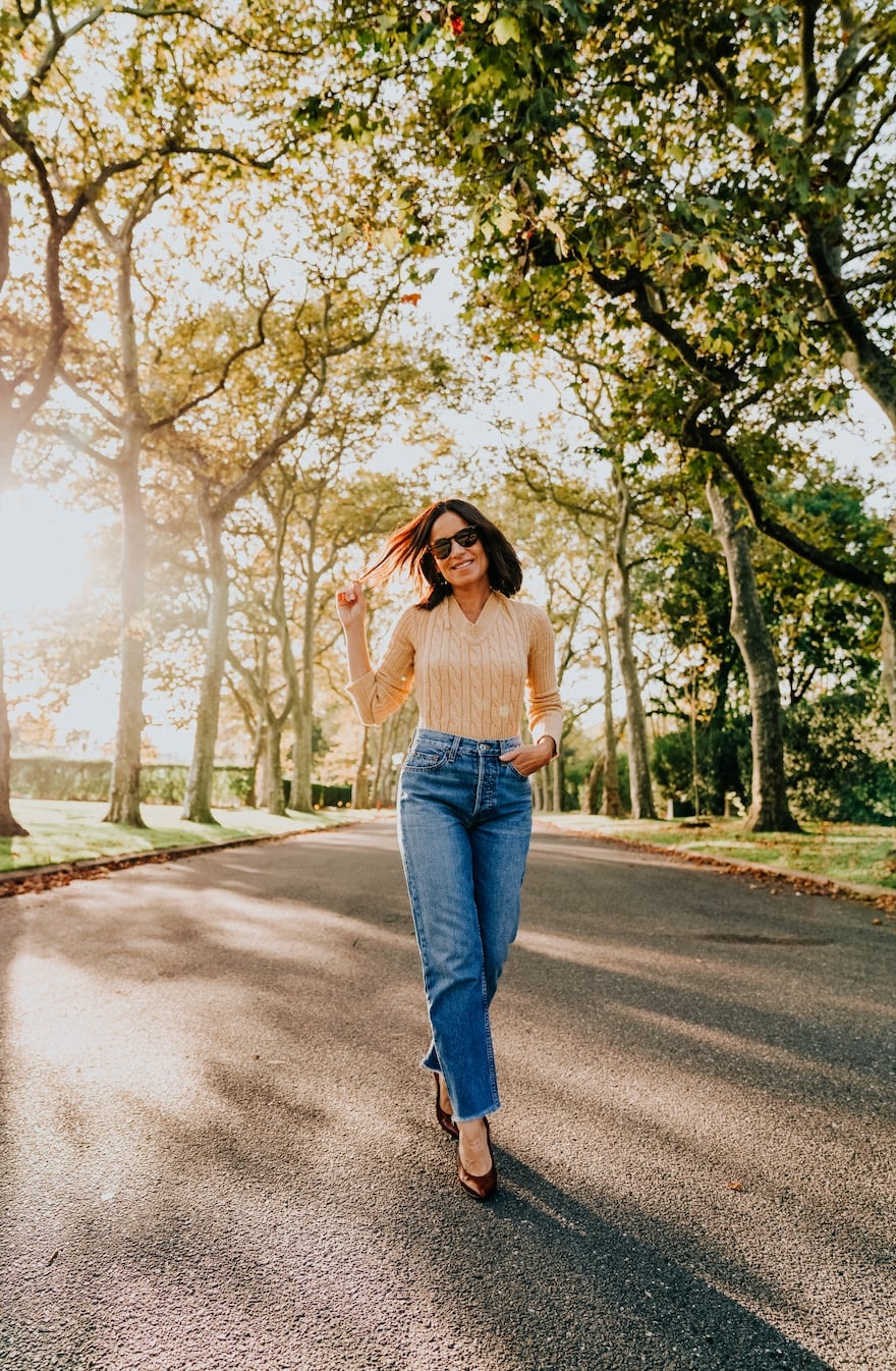 Cable Knit Sweater With Jeans Cable Knit Sweater With Jeans — Trendy Casual Birthday Outfit