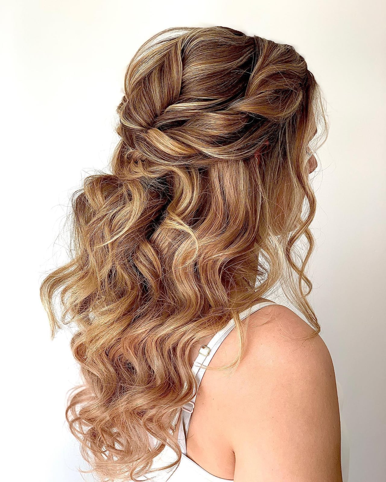 Mid-Back Half-Up With Braided Crown — Trendy Cheer Hair