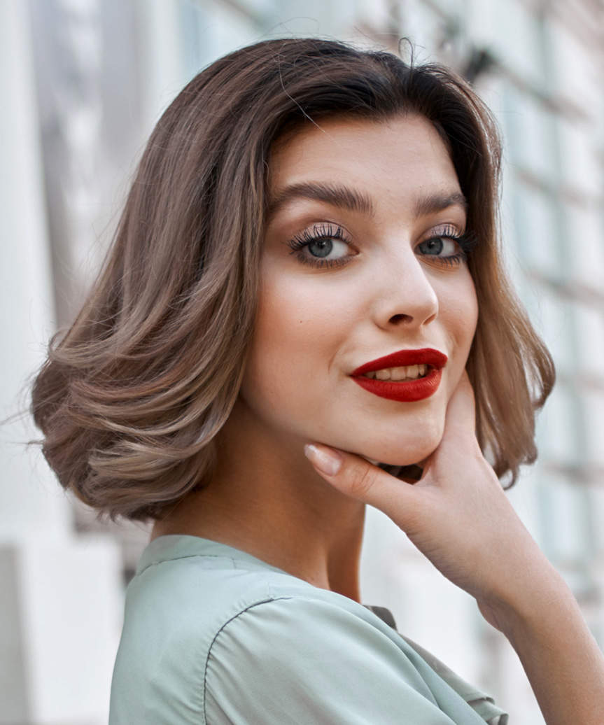 Choppy Bob With Textured Finish — Trendy Chin Length Hair