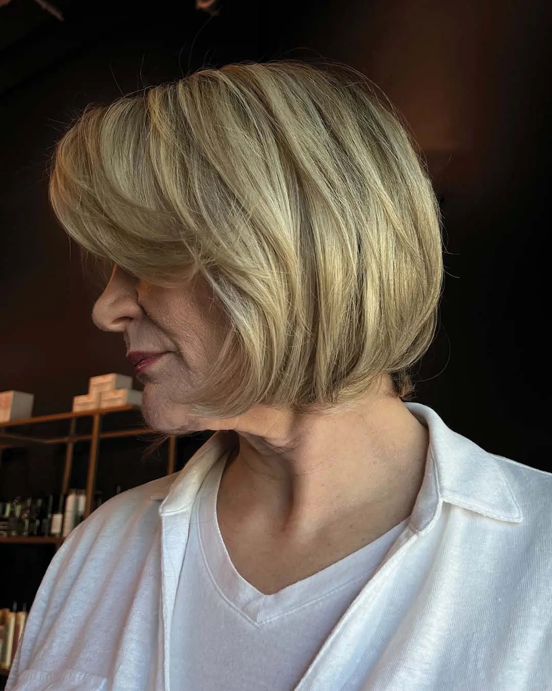 Fine Blonde Bob With Volume — Trendy Chin Length Hair