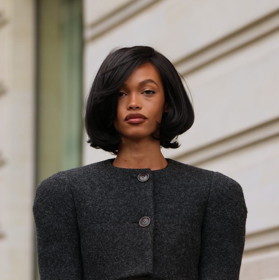 Dark Brown Bob With Soft Curtain Bangs — Trendy Chin Length Hair