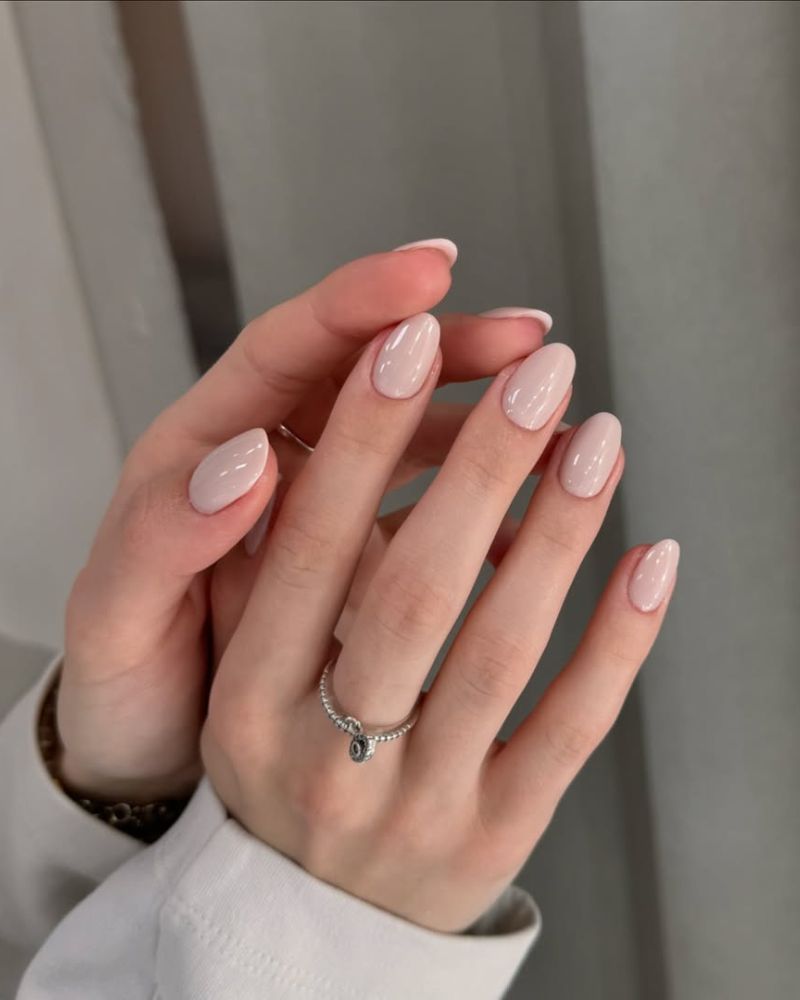 Ultra Sheer Milky Pink Soap Nails — Trendy Clean Girl Nails