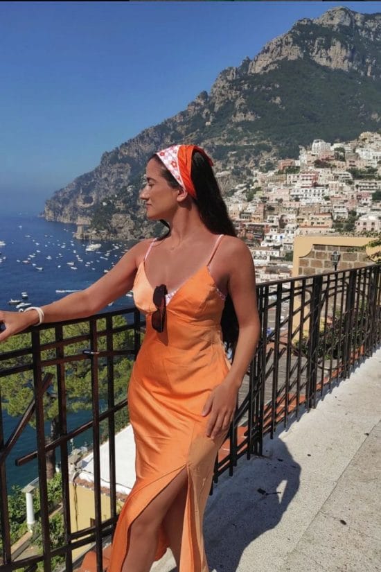 Vibrant Orange Satin Slip Dress Vibrant Orange Satin Slip Dress — Trendy Coastal Outfits