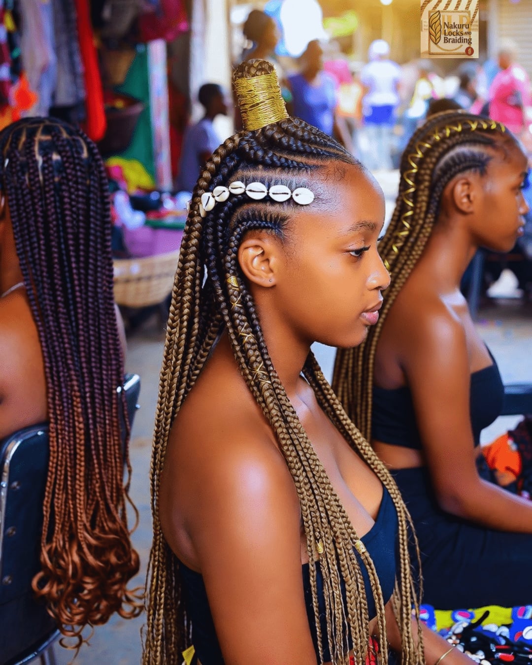 Long Two-Tone Cornrows With Geometric Pattern Long Two-Tone Cornrows With Geometric Pattern — Trendy Cornrows Braids for Black Women