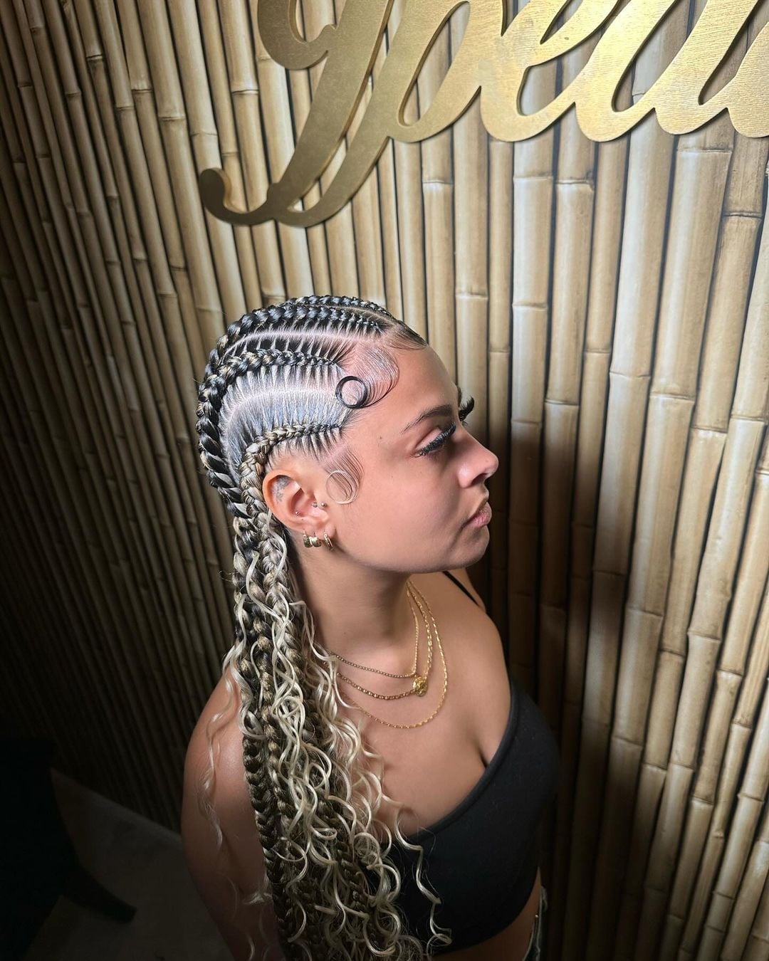 Cornrows To Blonde Box Braids With Curls — Trendy Cornrows Hairstyles for Black Women