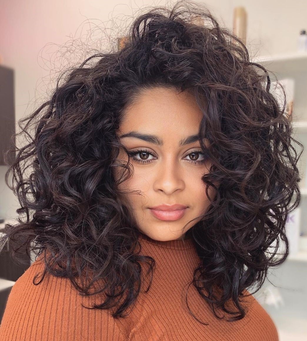 Shoulder Length Layers With Natural Volume Shoulder Length Layers With Natural Volume — Trendy Curly Hair Natural