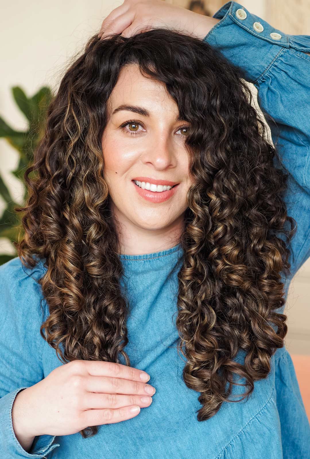 Collarbone Layers With Subtle Dimension — Trendy Curly Hair Products