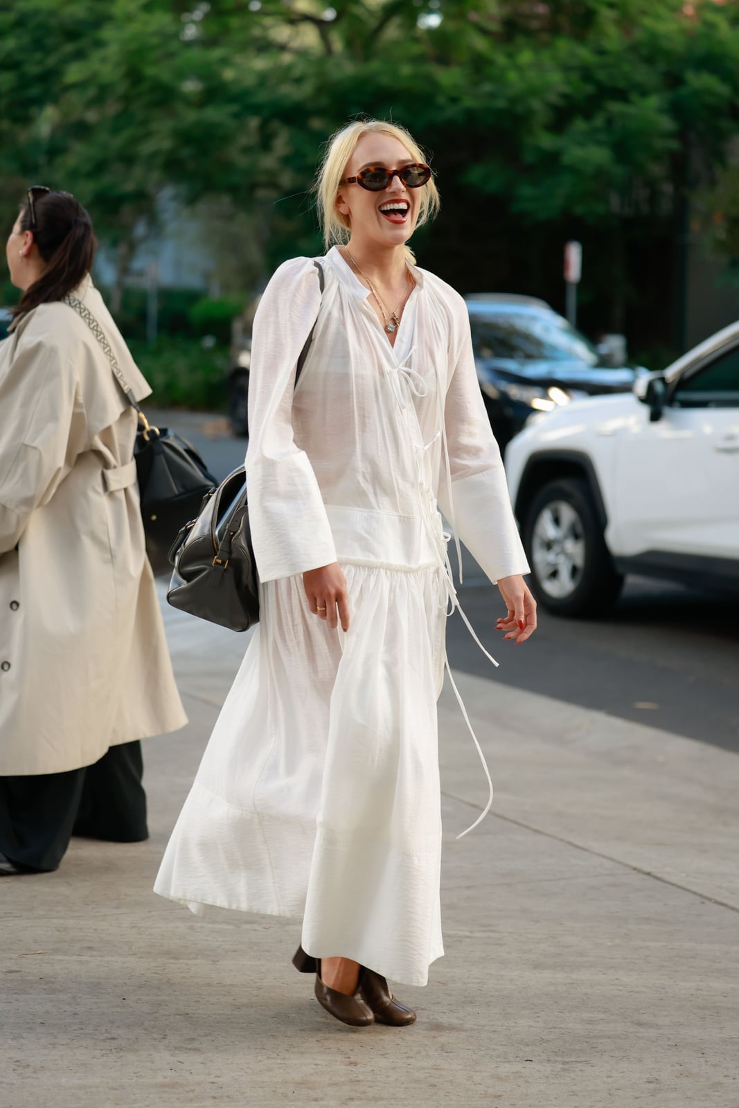 White Tiered Maxi Dress for Summer Style — Trendy Dress As Your Type