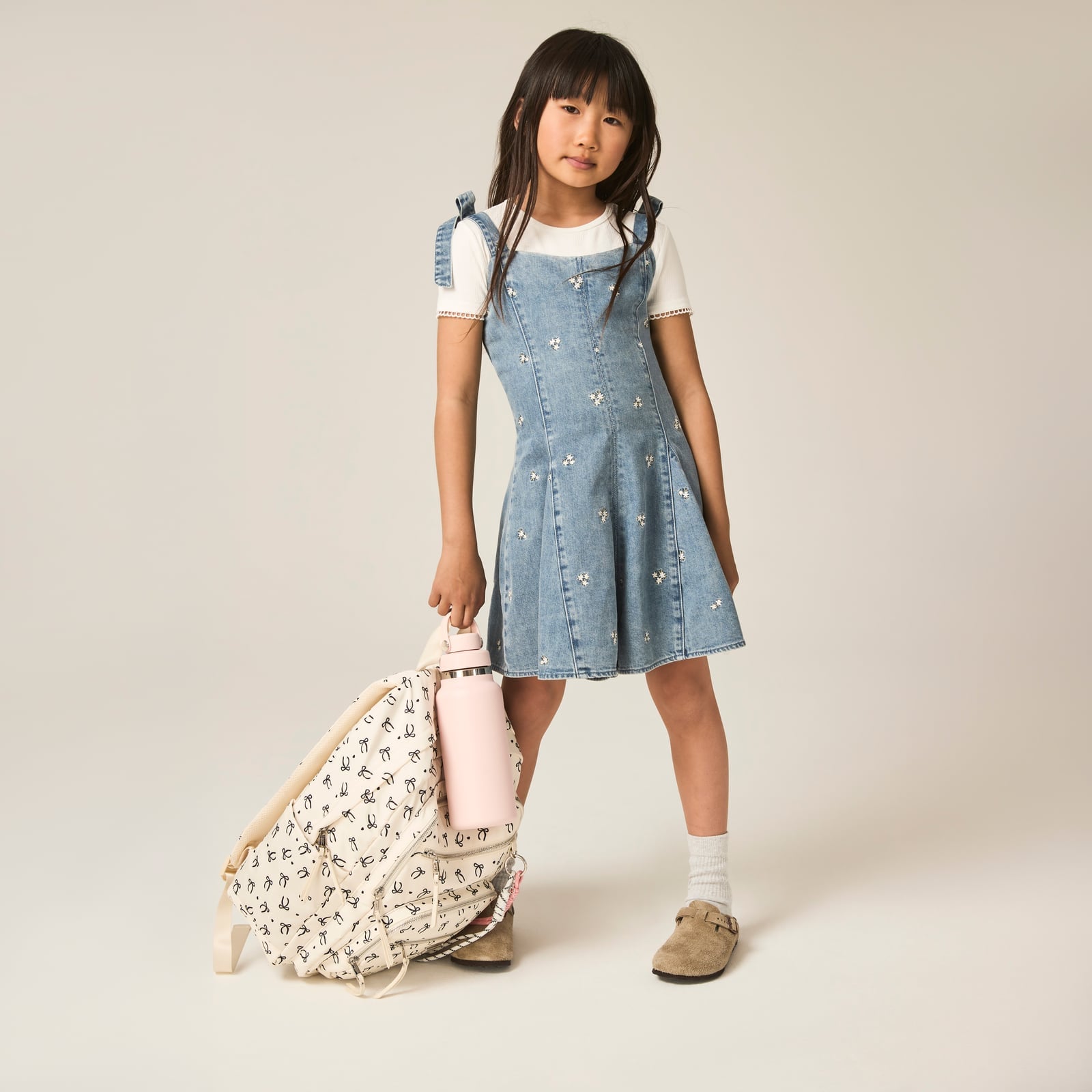 Blue Denim Fit and Flare Dress with T-Shirt Blue Denim Fit and Flare Dress with T-Shirt — Trendy Dresses for Teens