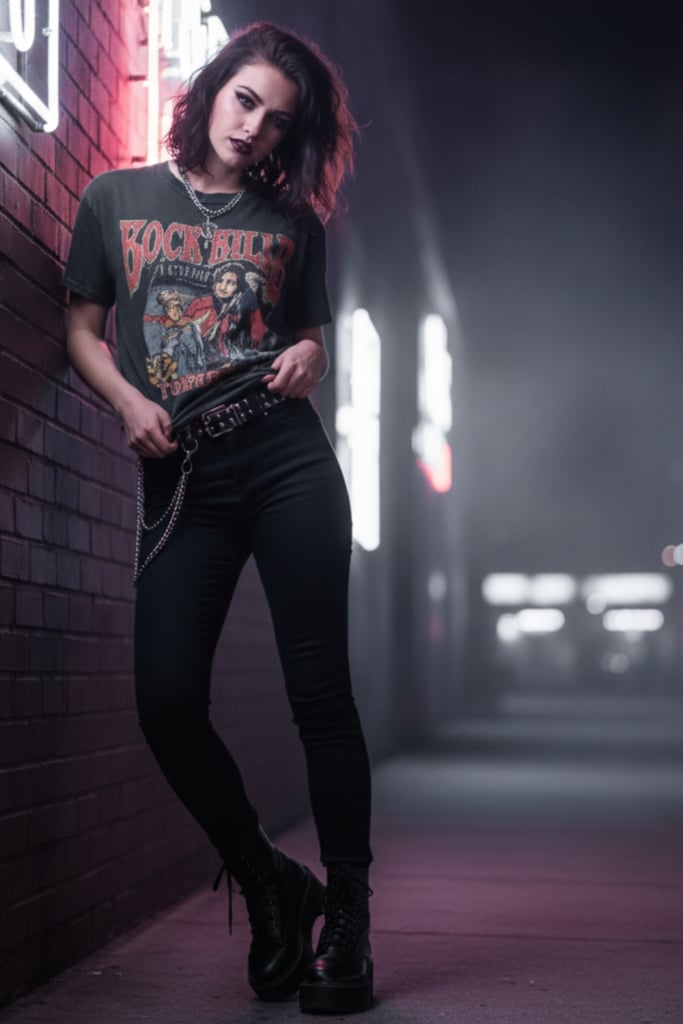 Band T-Shirt with Skinny Jeans Band T-Shirt with Skinny Jeans — Trendy Emo Style