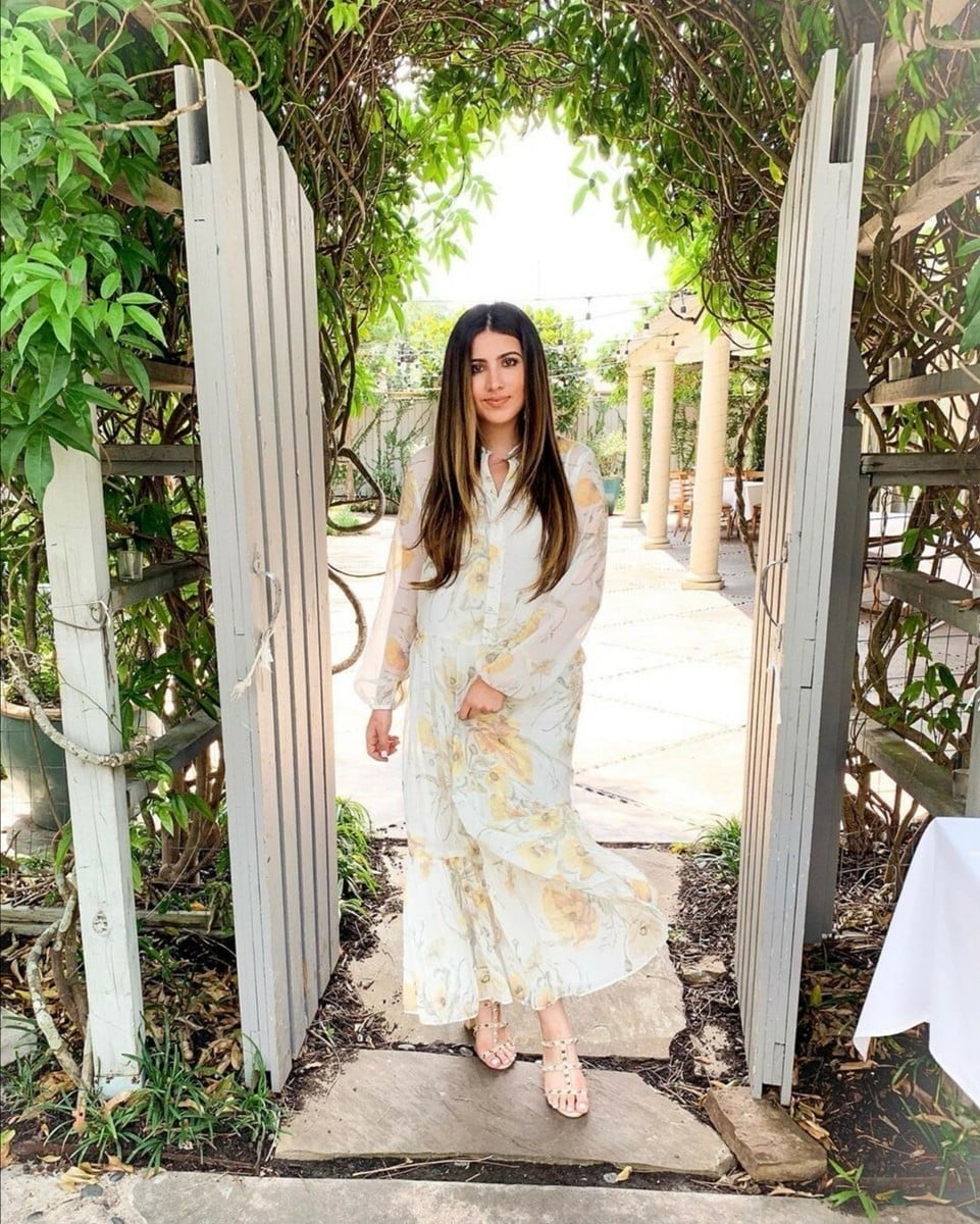 White Yellow Floral Tiered Long Sleeve Maxi Dress White Yellow Floral Tiered Long Sleeve Maxi Dress — Trendy Floral Dress