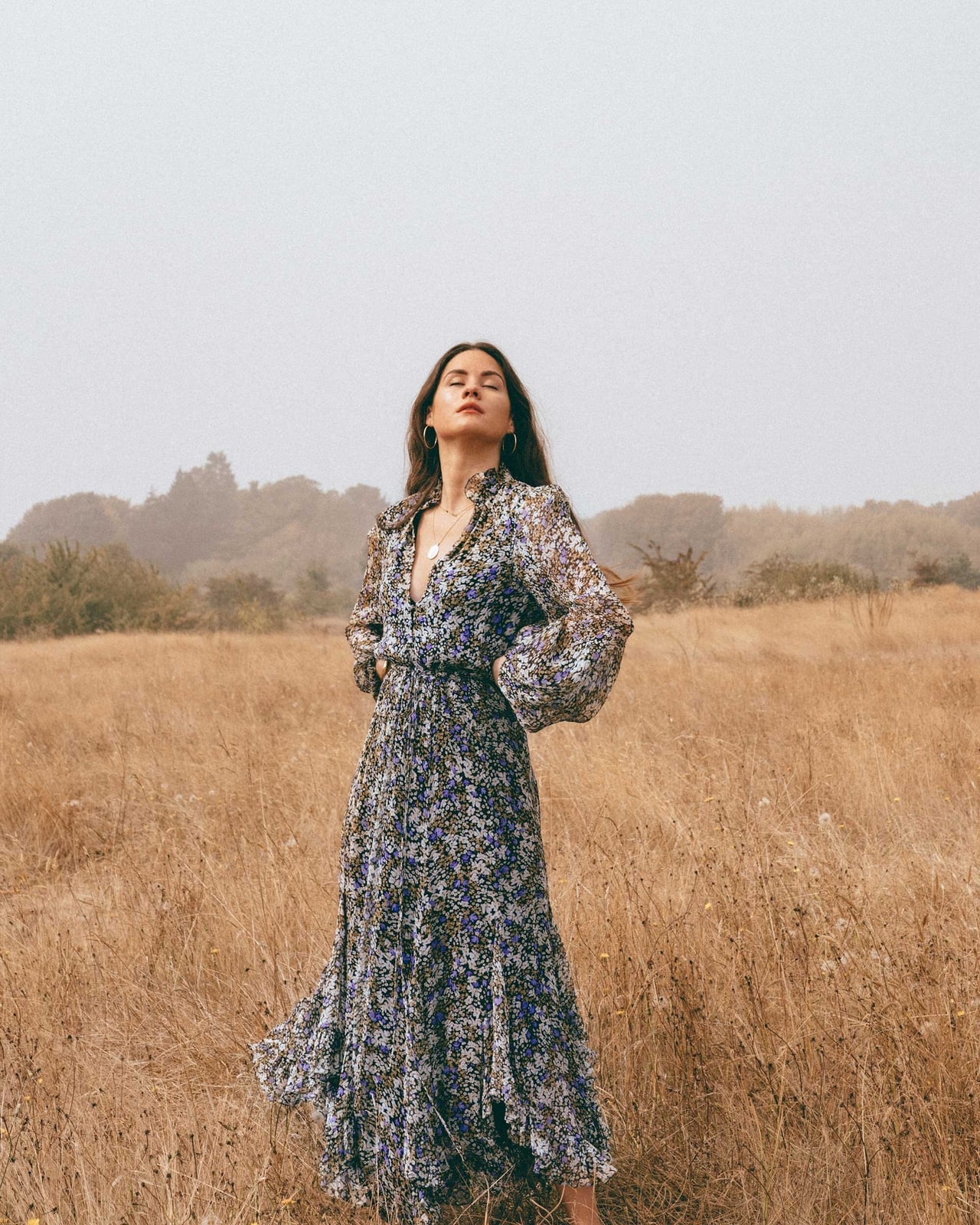 Dark Floral Print Sheer Maxi Dress Dark Floral Print Sheer Maxi Dress — Trendy Floral Dress
