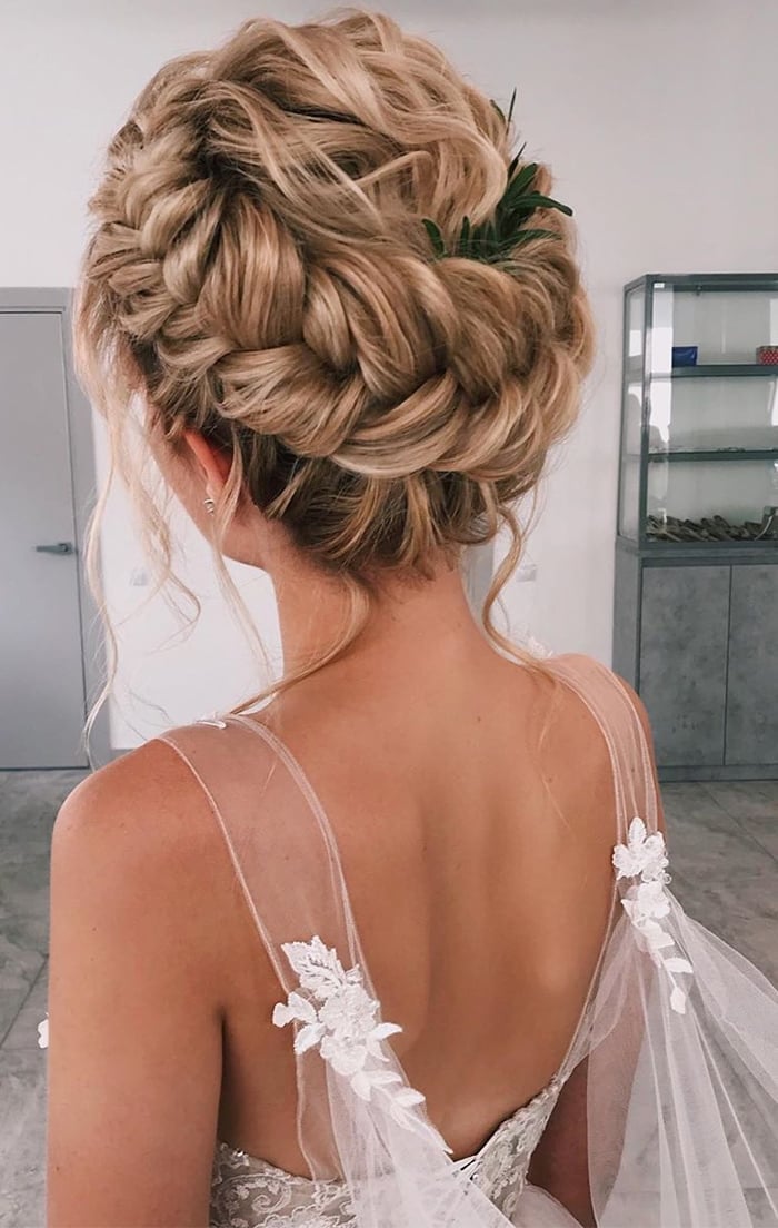 Braided Crown Blonde Updo Braided Crown Blonde Updo — Trendy Formal Updos