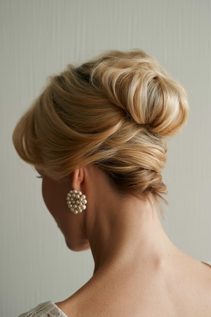 Smooth Blonde Chignon Smooth Blonde Chignon — Trendy Formal Updos