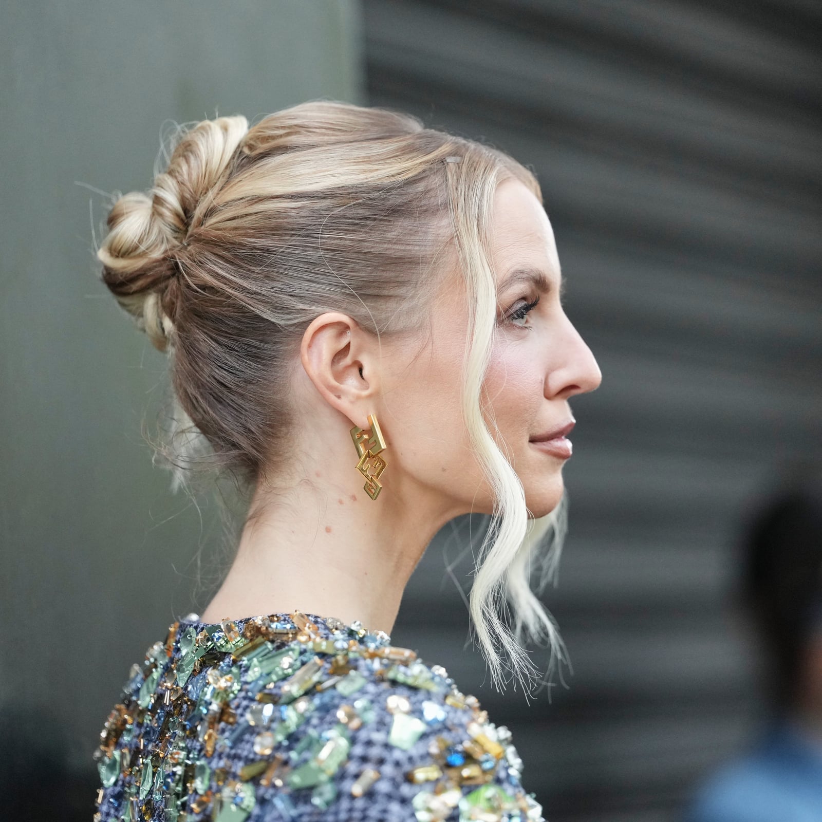 Ash Blonde Updo With Face Framing Waves Ash Blonde Updo With Face Framing Waves — Trendy Formal Updos