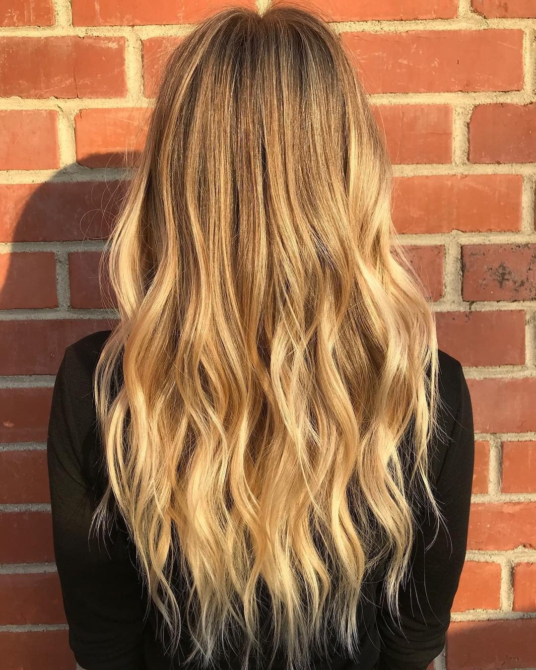 Mid-Back Golden Blonde Dimensional Highlights — Trendy Golden Blonde