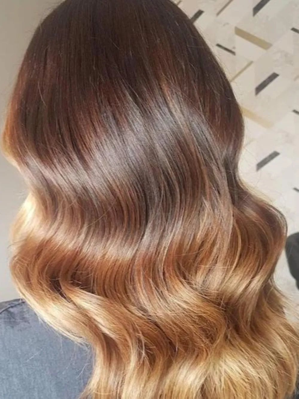 Ombré Transition On Long Wavy Hair — Trendy Hair Care Routine