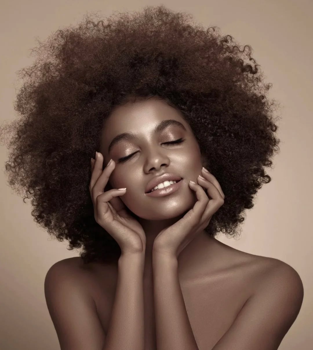 Voluminous Afro Hairstyle — Trendy Hair Care Routine