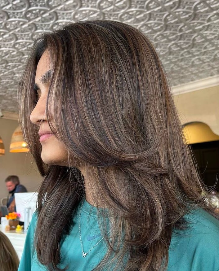 Long Layers With Face-Framing Bangs — Trendy Hair Care Routine