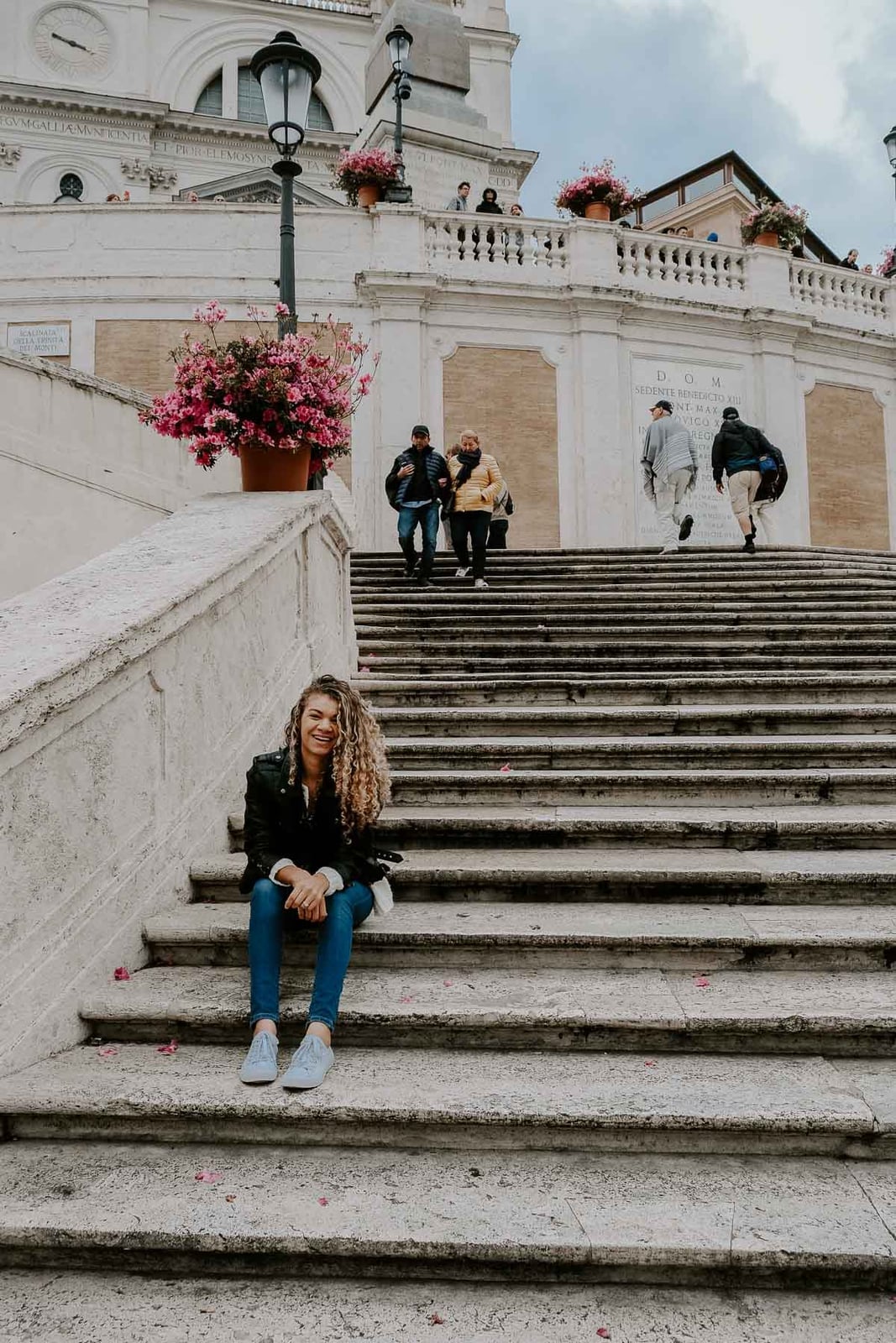 Black Leather Jacket Over White T Shirt And Blue Jeans Black Leather Jacket Over White T Shirt And Blue Jeans — Trendy Italian Outfits