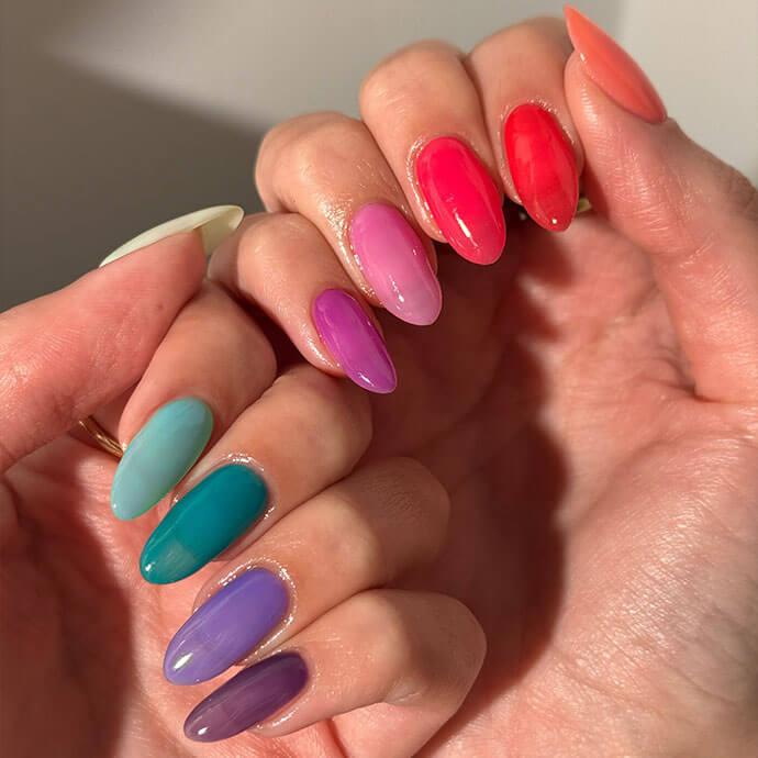 Short Almond Juicy Pink Nude Jelly Short Almond Juicy Pink Nude Jelly — Trendy Jelly Nails