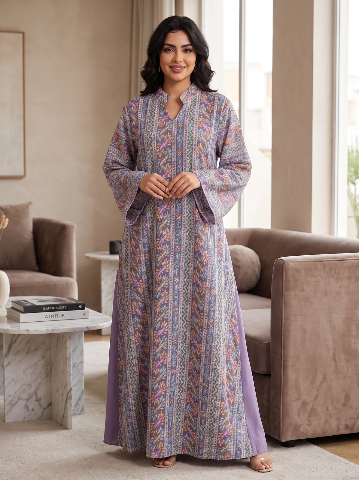 Purple And White Floral Embroidered Maxi Dress Purple And White Floral Embroidered Maxi Dress — Trendy Lavender Outfits