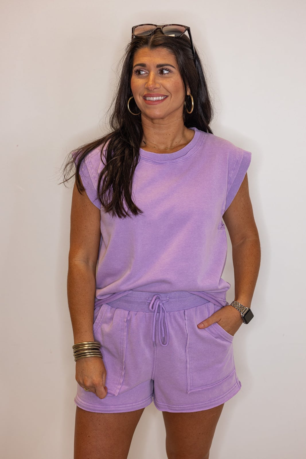 Light Purple Loungewear Matching Set Light Purple Loungewear Matching Set — Trendy Lavender Outfits