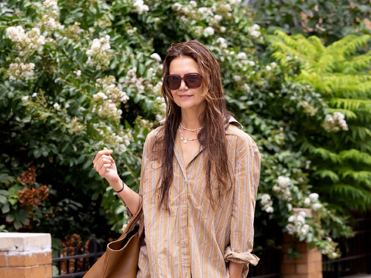Tan and White Striped Button-Down Shirt Tan and White Striped Button-Down Shirt — Trendy Lazy Outfits