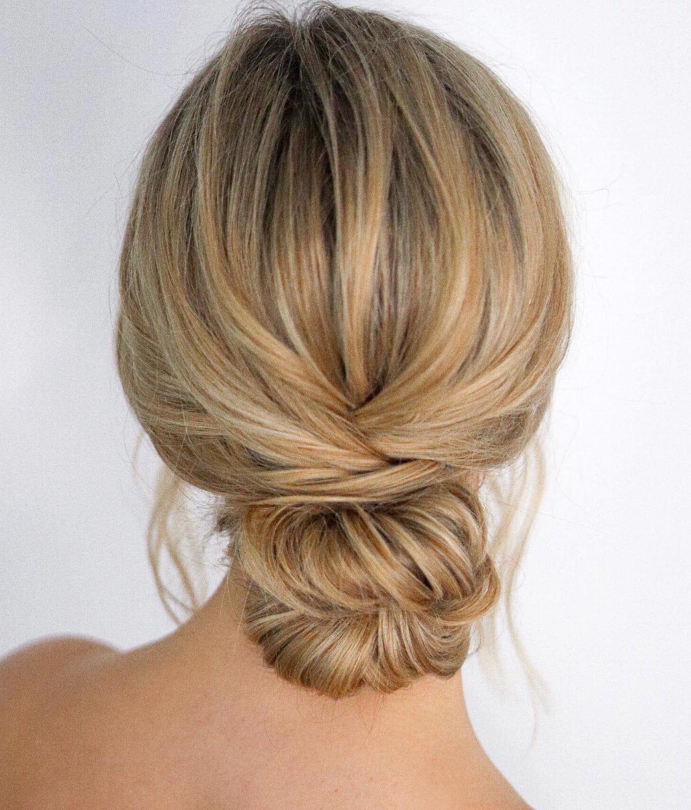 Swept-to-Side Dark Brown Messy Bun — Trendy Messy Bun Updo