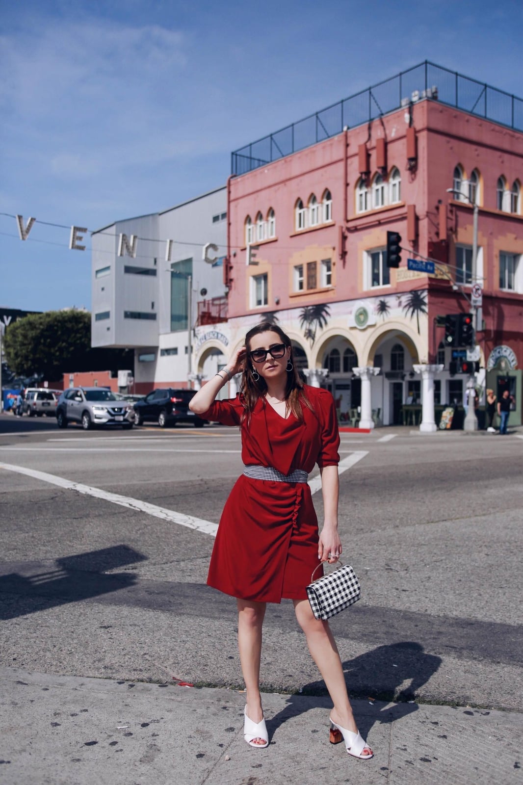 Red Wrap Dress with Asymmetrical Hem Red Wrap Dress with Asymmetrical Hem — Trendy Red Dresses Outfits