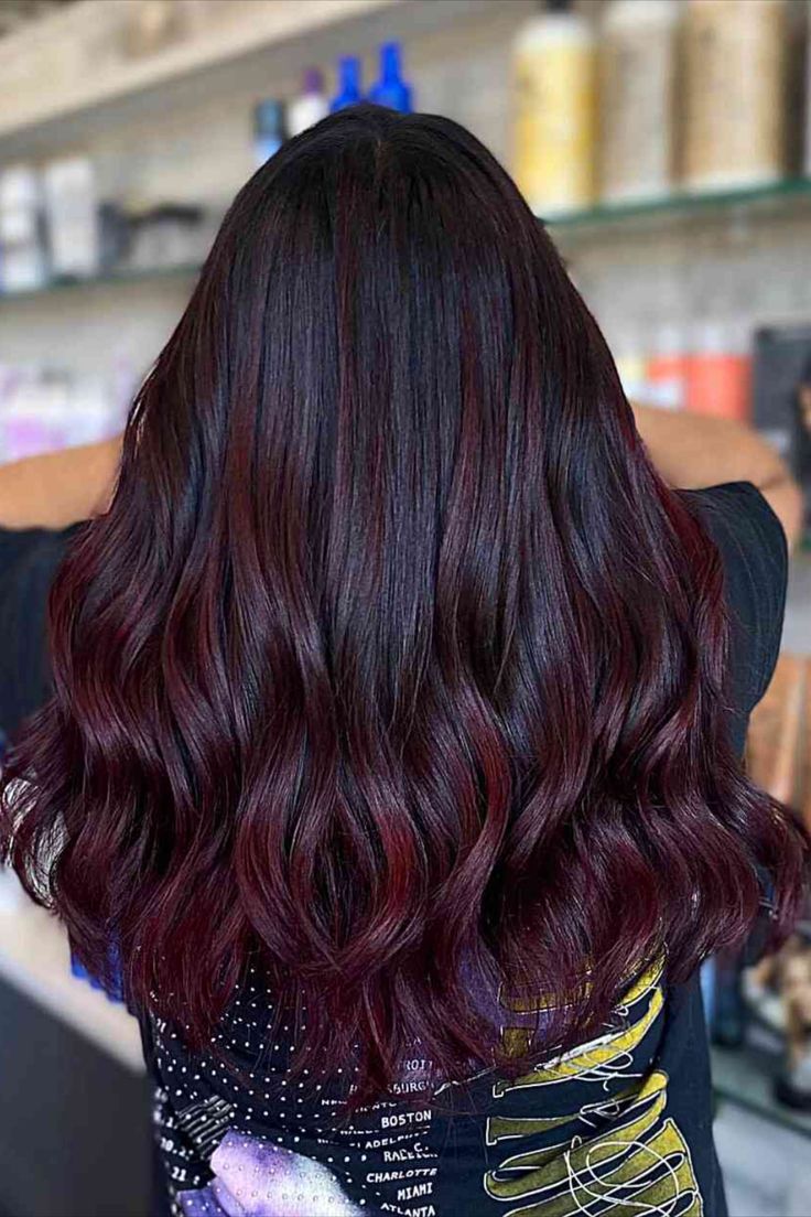 Dark Brown With Burgundy Highlights Dark Brown With Burgundy Highlights — Trendy Red Hair with Highlights
