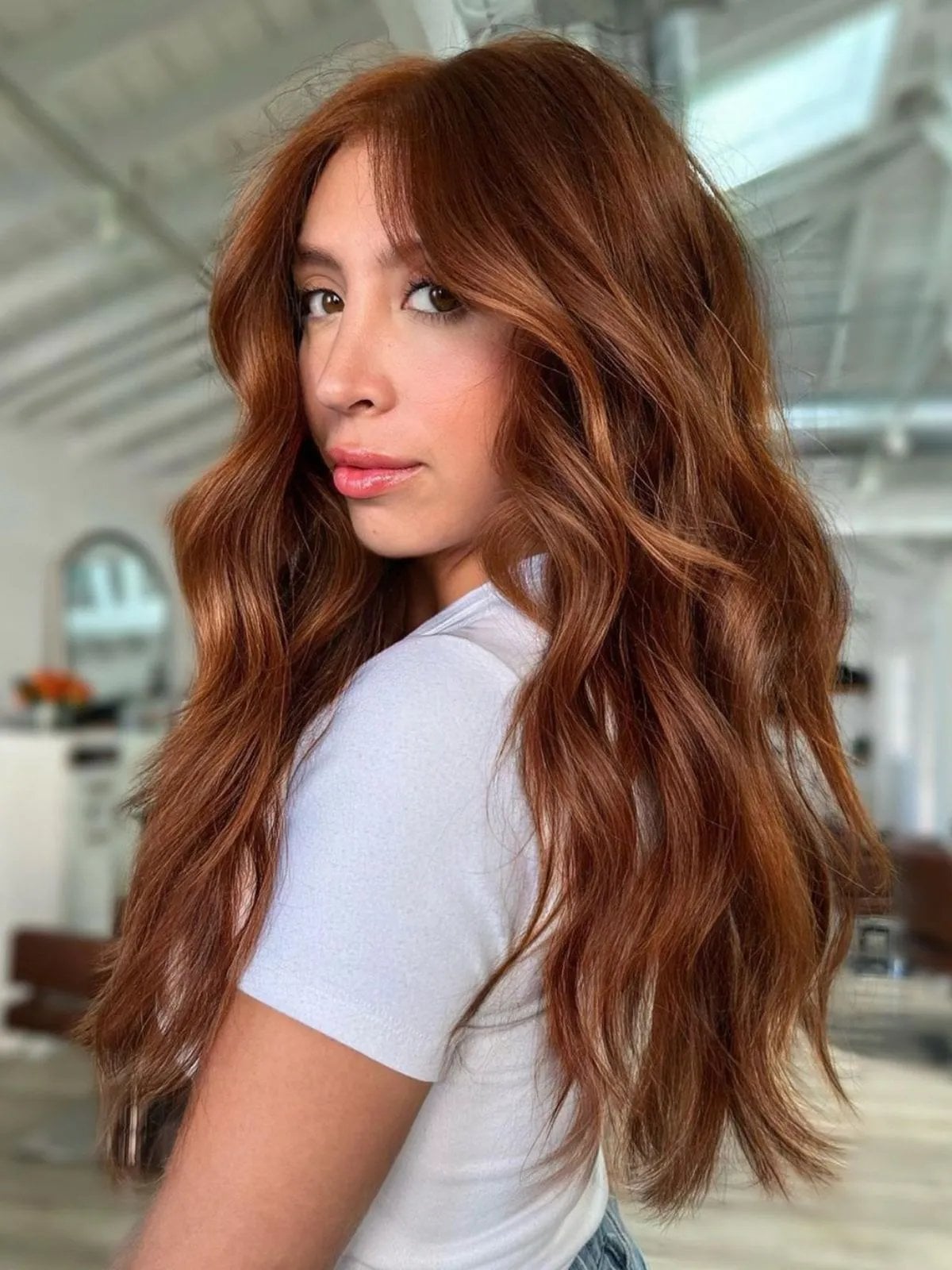 Red Base With Warm Ginger Highlights Red Base With Warm Ginger Highlights — Trendy Red Hair with Highlights