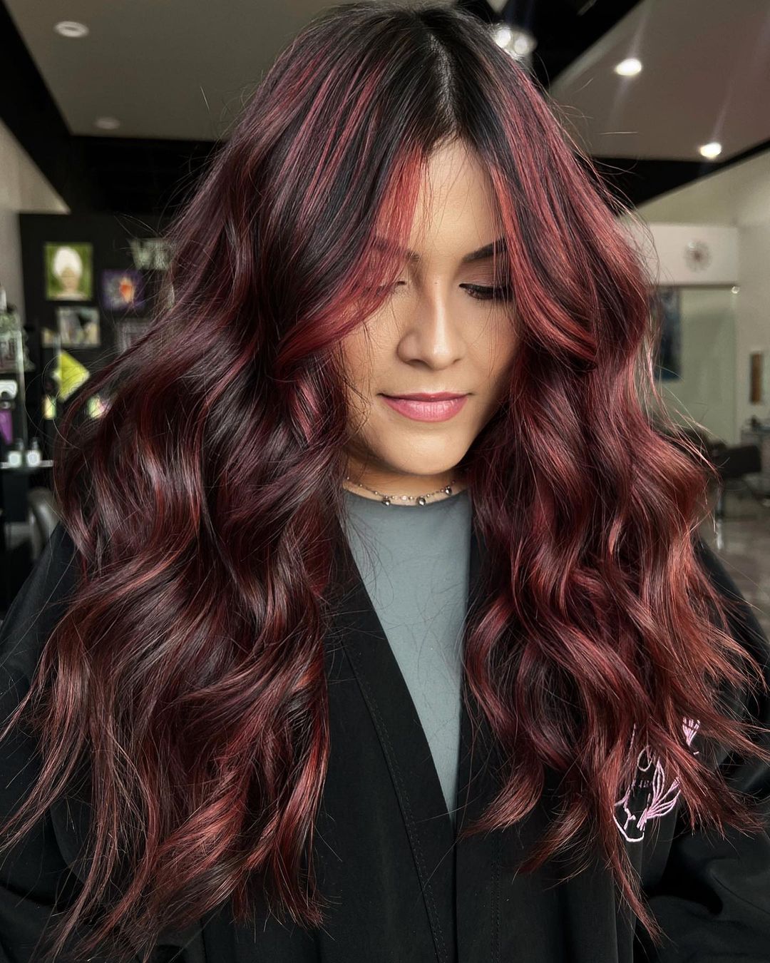 Rich Auburn With Warm Copper Highlights Rich Auburn With Warm Copper Highlights — Trendy Red Hair with Highlights