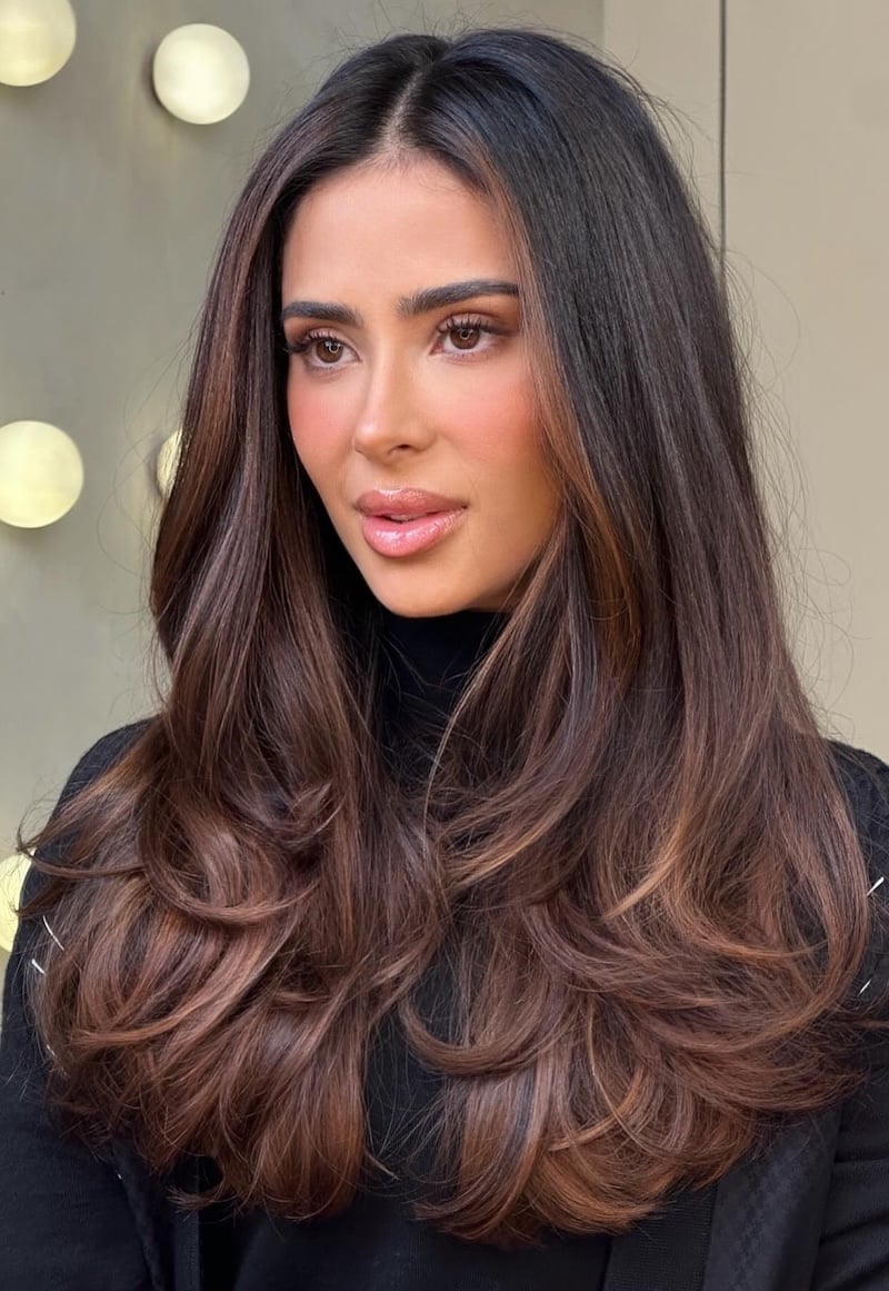 Mid-Back Layers With Chocolate Espresso Depth — Trendy Rich Brunette