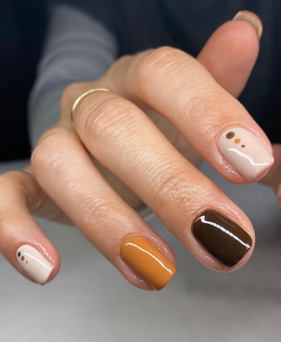 Short Square Shimmer Blue Star Nails Short Square Shimmer Blue Star Nails — Trendy Short Acrylic Nails