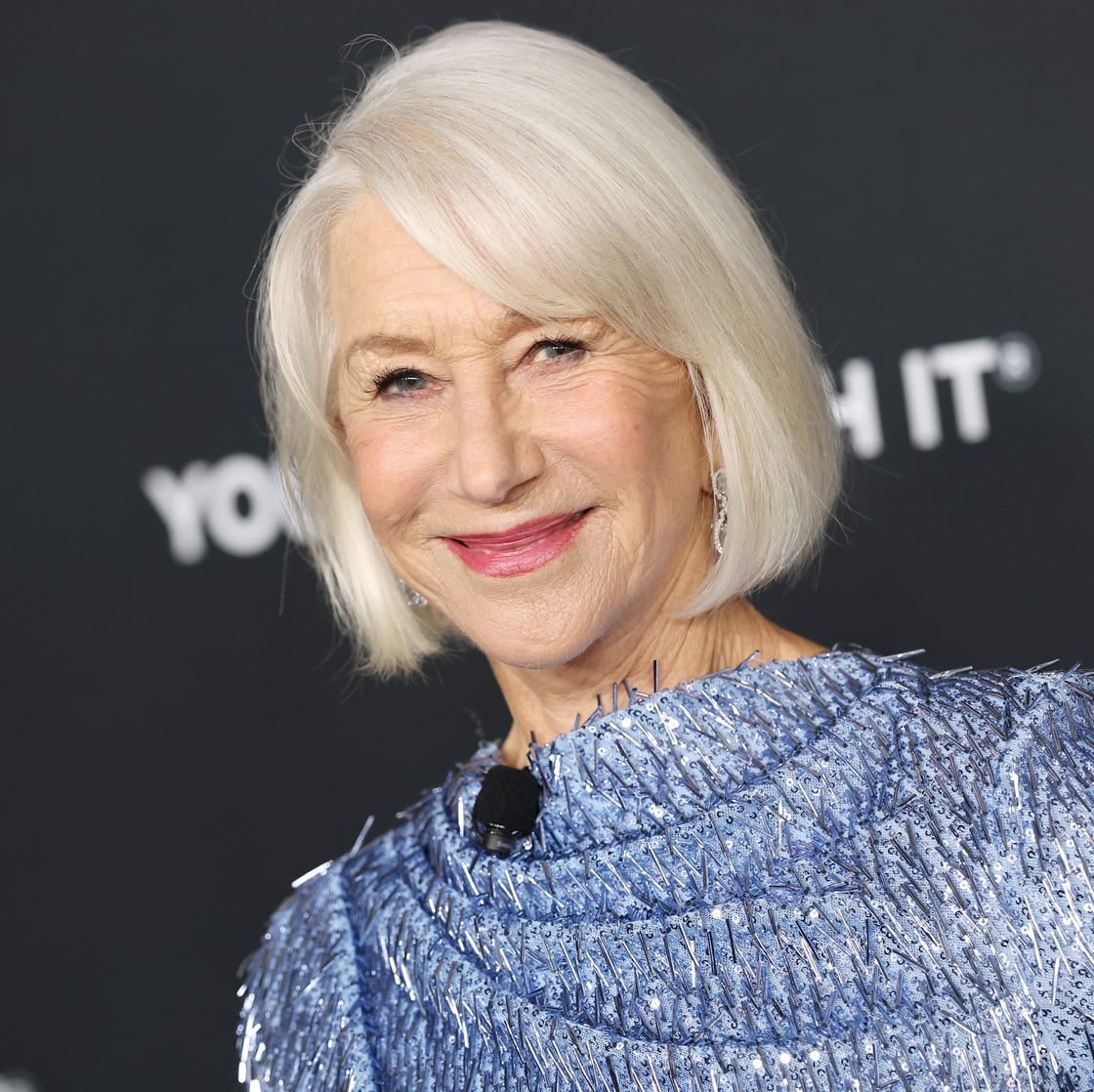 Gray Razored Bob With Dark Roots Gray Razored Bob With Dark Roots — Trendy Short Bob