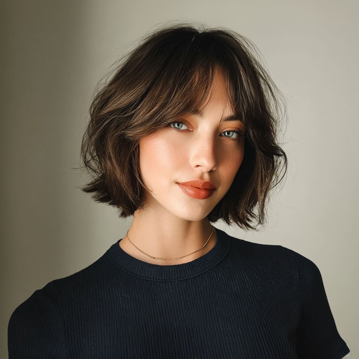 Collarbone Layered Bob With Face Framing Collarbone Layered Bob With Face Framing — Trendy Short Bob