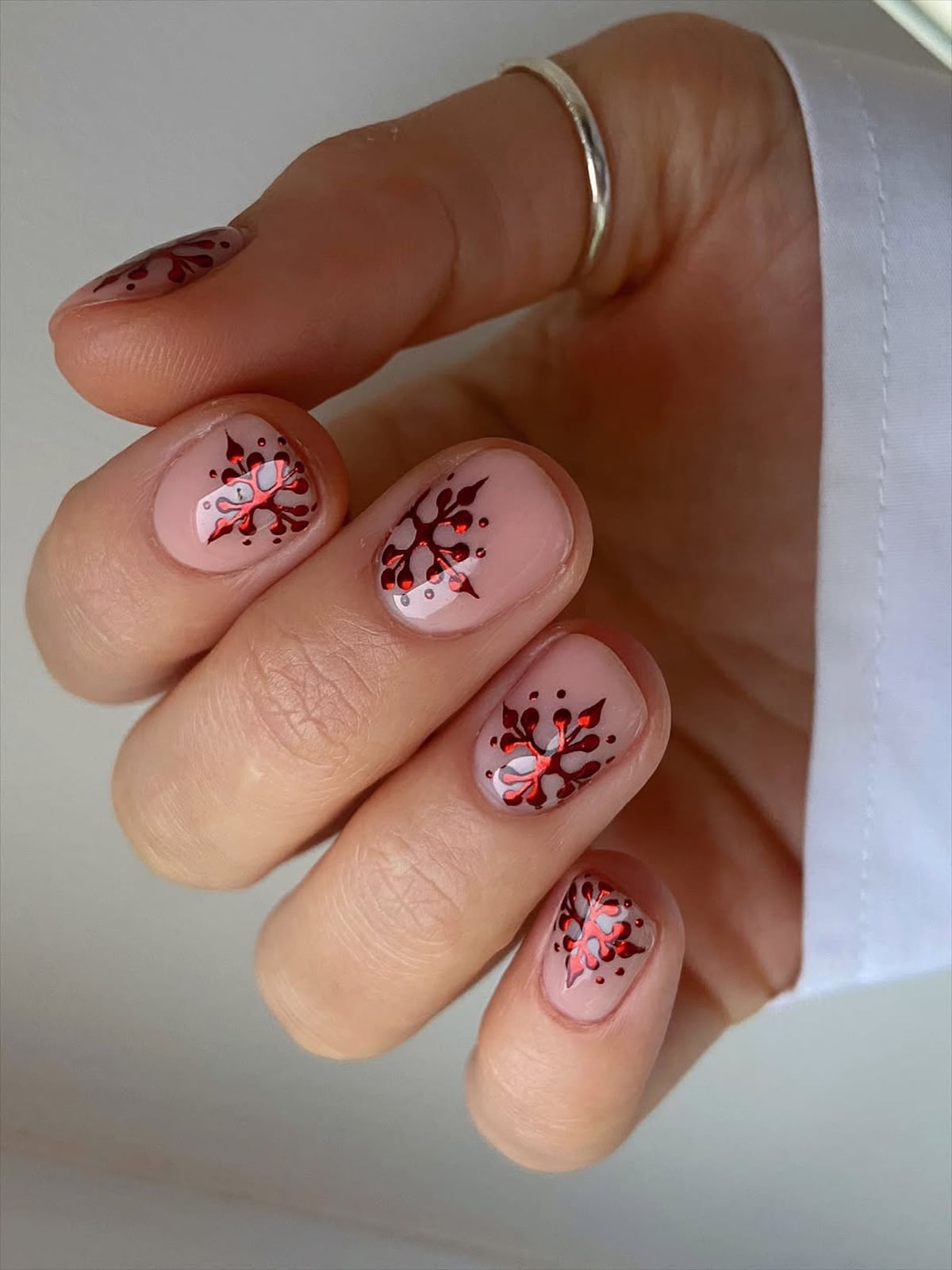 Sheer Milky Pink Iridescent Shimmer Short Oval Nails Sheer Milky Pink Iridescent Shimmer Short Oval Nails — Trendy Short Gel Nails